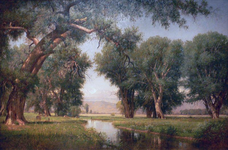 Worthington Whittredge On the Cache La Poudre River China oil painting art
